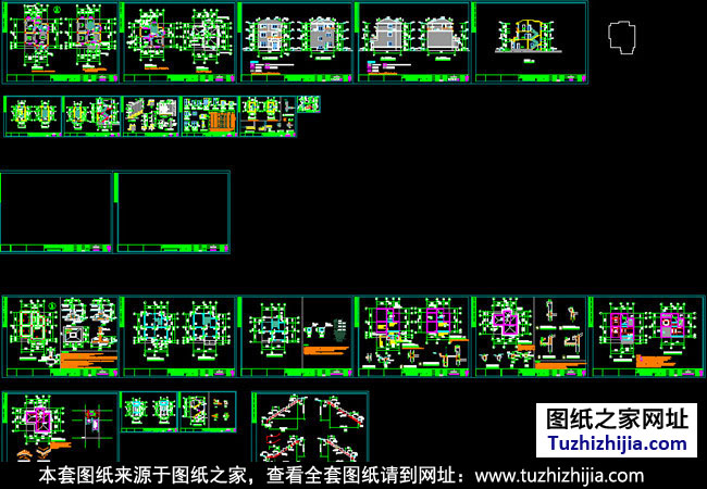 小型农村三层房屋住宅设计图纸