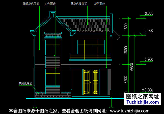 新农村二层住宅设计效果图