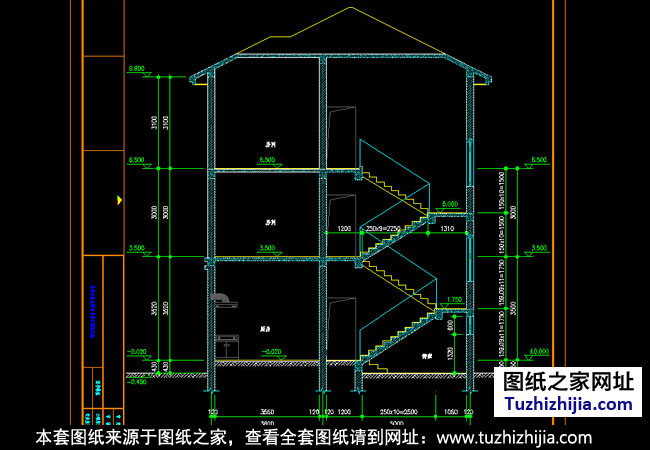 三层农村小别墅设计户型图