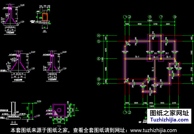豪华三层别墅设计户型图