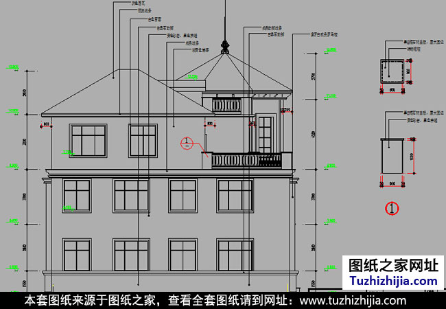 经典别墅设计图纸带效果图