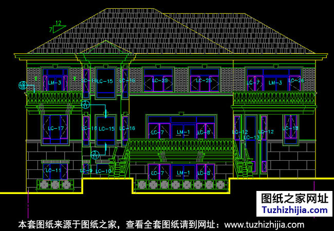 新农村两层半别墅设计方案(全套建筑设计图纸