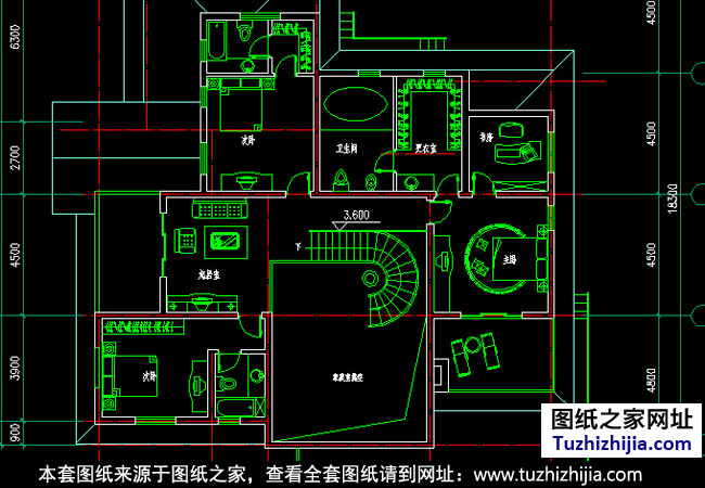 欧式二层别墅设计户型图