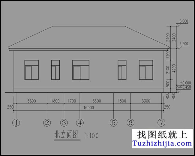 160平方米一层平房建筑图16x10米造价:10万农村别墅设计图!