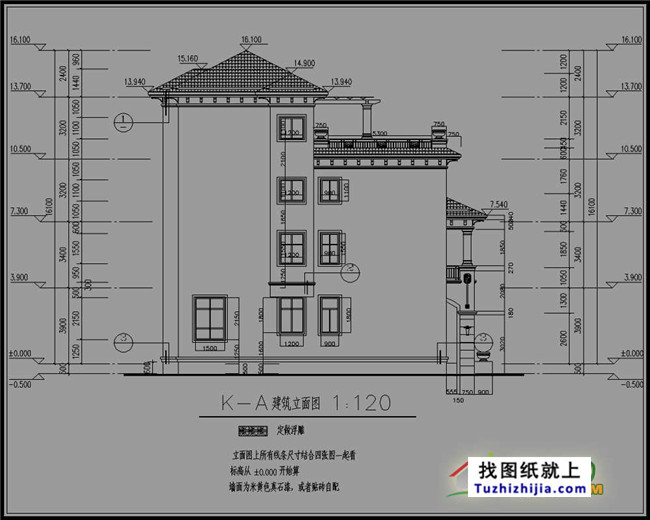新农村全套四层别墅设计图纸