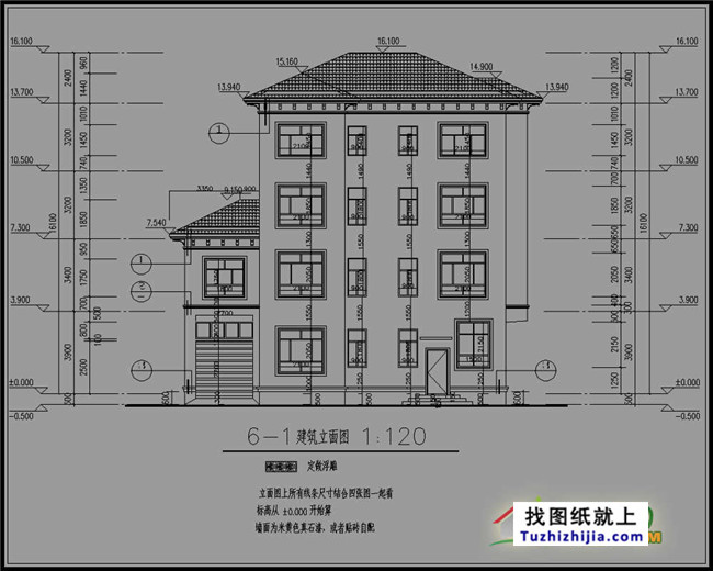新农村全套四层别墅设计图纸