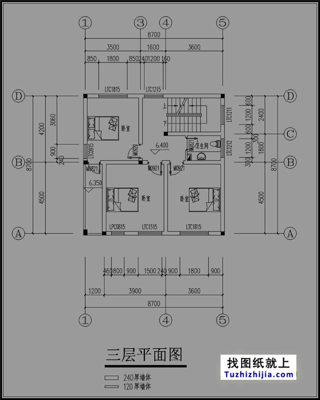 中式复古四层房屋设计图纸