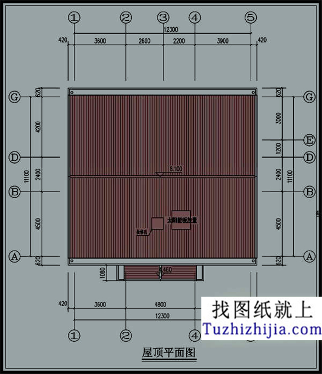 140平方米江西新农村自建一层带阁楼CAD别墅设计图纸及效果图,12x11米