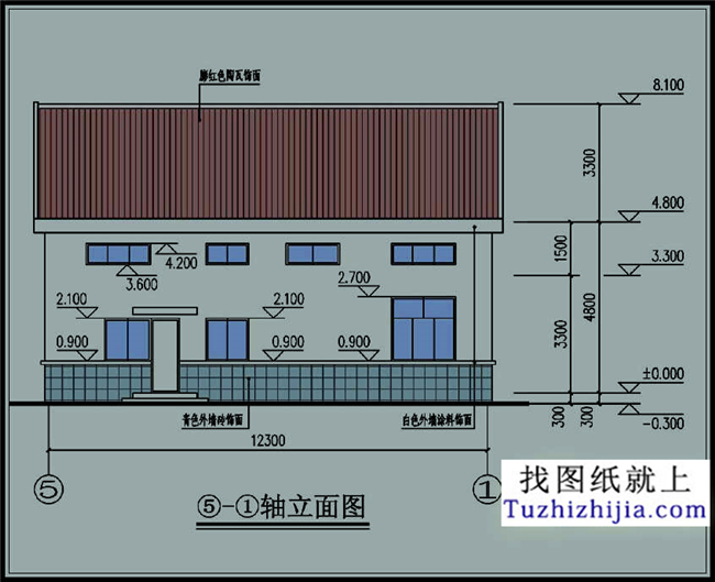 140平方米江西新农村自建一层带阁楼CAD别墅设计图纸及效果图,12x11米