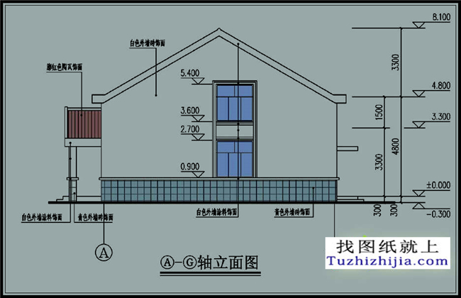 140平方米江西新农村自建一层带阁楼CAD别墅设计图纸及效果图,12x11米