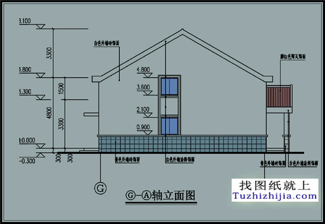 140平方米江西新农村自建一层带阁楼CAD别墅设计图纸及效果图,12x11米