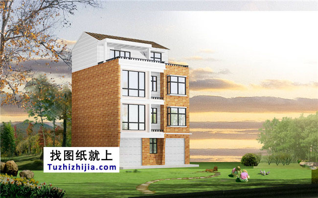 80平方米农村四层房屋设计图纸及效果图