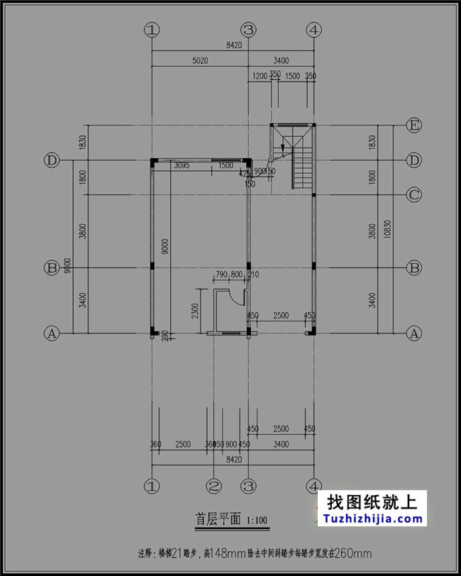 80平方米农村四层房屋设计图纸及效果图