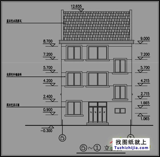 农村简单四层房屋设计图