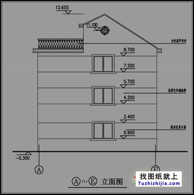农村简单四层房屋设计图