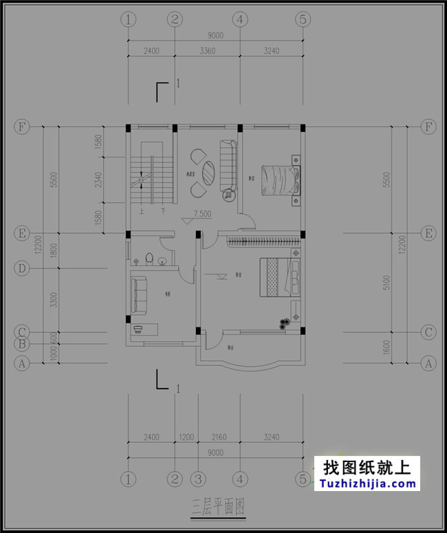 四层简单新农村房屋设计图纸,造价低,适合农村自建