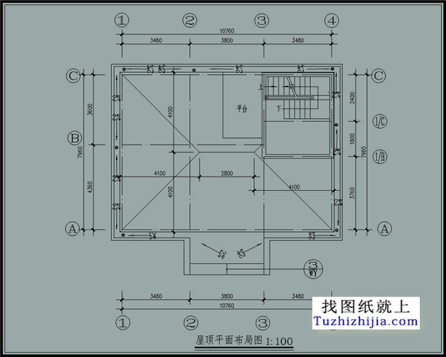 90平方米农村二层房屋设计图纸(施工图+效果图)