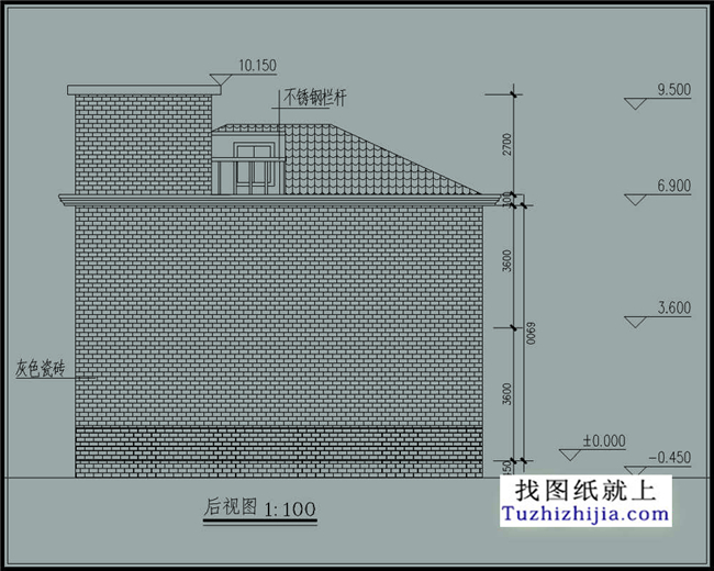 90平方米农村二层房屋设计图纸(施工图+效果图)