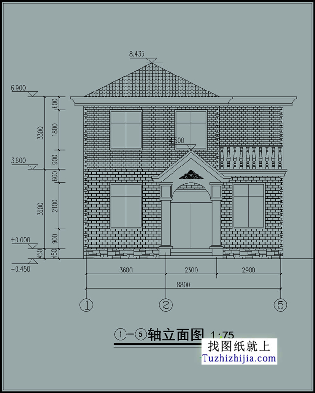 112平方米乡村两层别墅设计图纸及效果图大全,9x12米