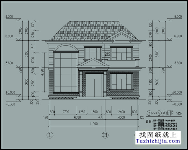 115平方米农村二层实用小复式房屋设计整套施工图纸