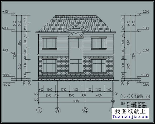 115平方米农村二层实用小复式房屋设计整套施工图纸