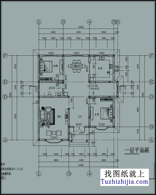 162平方米二层小别墅设计图纸及效果图大全,12X13米