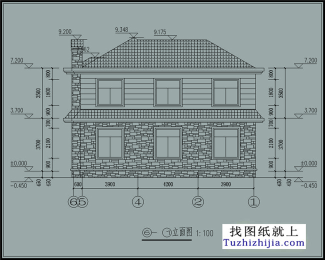 162平方米二层小别墅设计图纸及效果图大全,12X13米