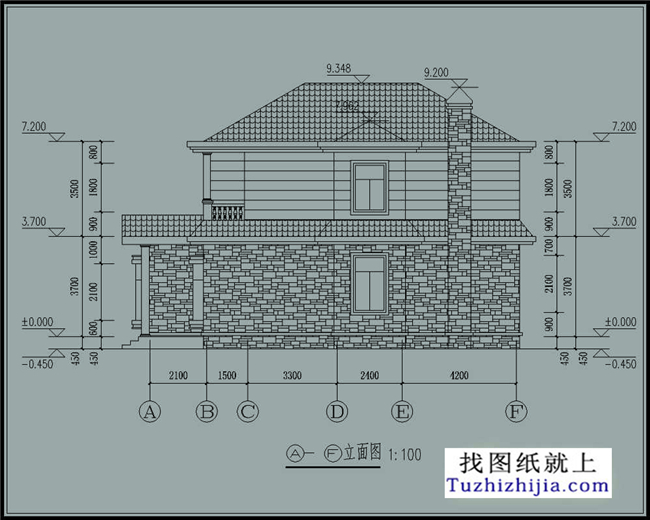 162平方米二层小别墅设计图纸及效果图大全,12X13米