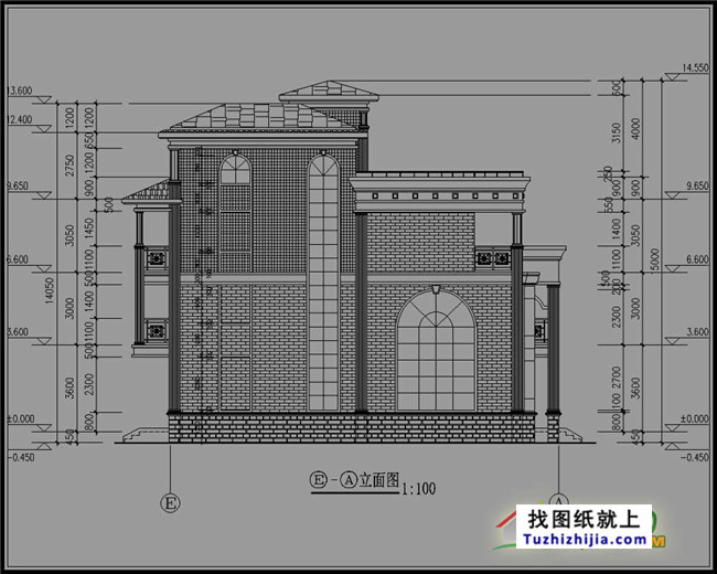 160平方米新农村三层半别墅设计图