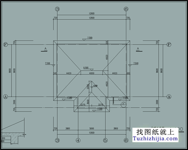 126平方米清新实用型新农村二层小别墅设计图纸带效果图,13x10米