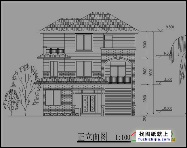 110平方米新农村三层房屋设计图纸