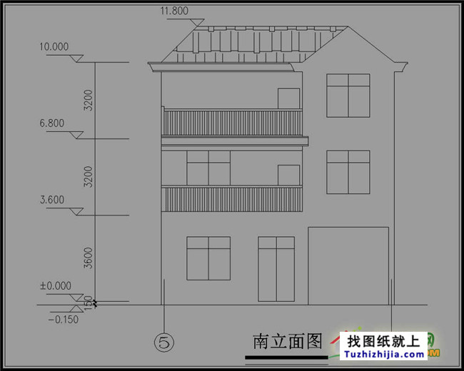90平方米新农村三层房屋设计图纸