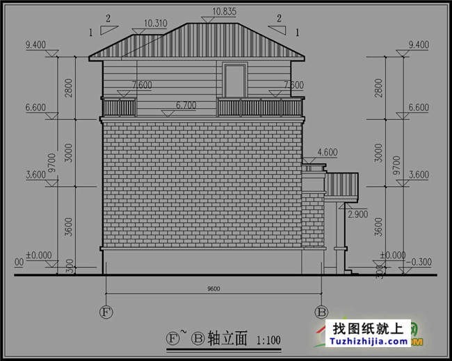 小型新农村三层房屋设计图纸