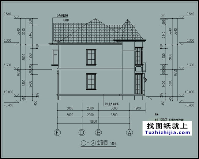 150平方米二层别墅设计及效果图展示下载,17X10米