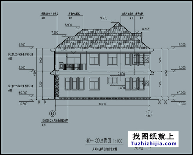 138平方米两层别墅CAD设计图纸及效果图,13x11米