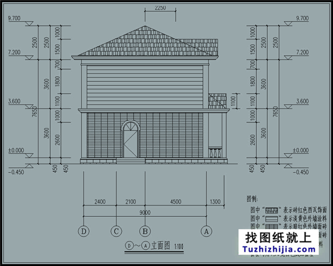 129平方米现代实用农村二层房屋设计图纸大全12x9米