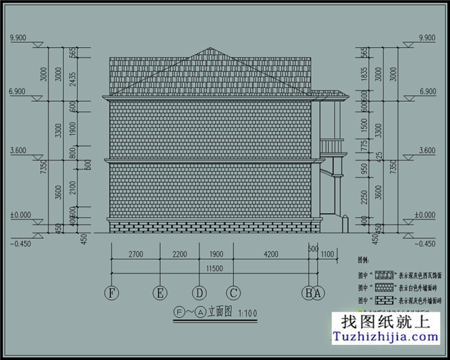 156平方米自建二层CAD房屋设计图纸及效果图,13X12米