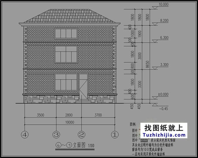 广东新农村三层房屋设计图纸大全