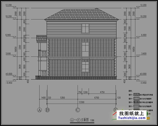 105平方米新农村三层别墅设计图