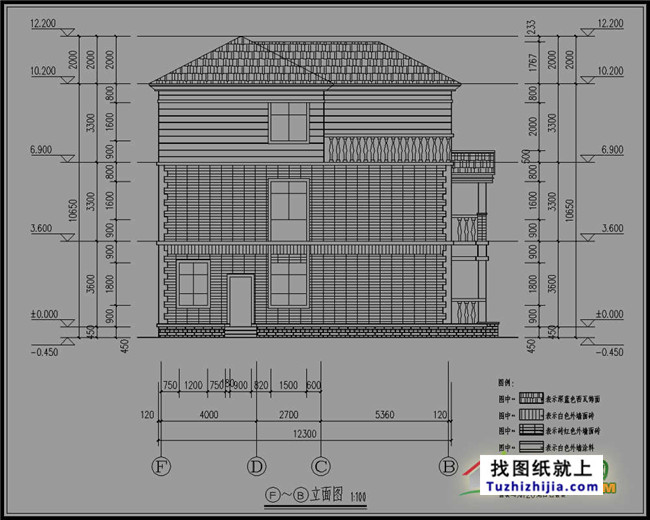 105平方米新农村三层别墅设计图