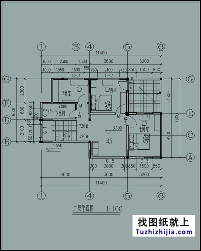 110平方米新农村实用现代的二层建筑设计图纸带外观图,11X10米