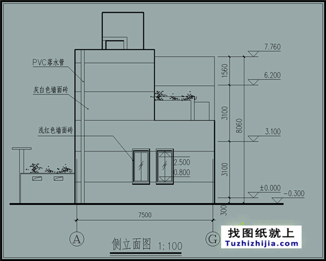 110平方米新农村实用现代的二层建筑设计图纸带外观图,11X10米