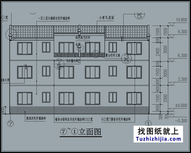 180平方米湖南农村双拼小别墅设计图纸带外观图,17X10米