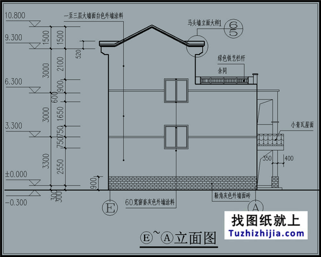 180平方米湖南农村双拼小别墅设计图纸带外观图,17X10米