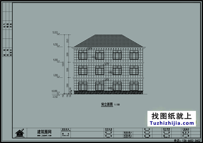 168平方米湖州德清三层双拼农村房屋设计图大全,14x12