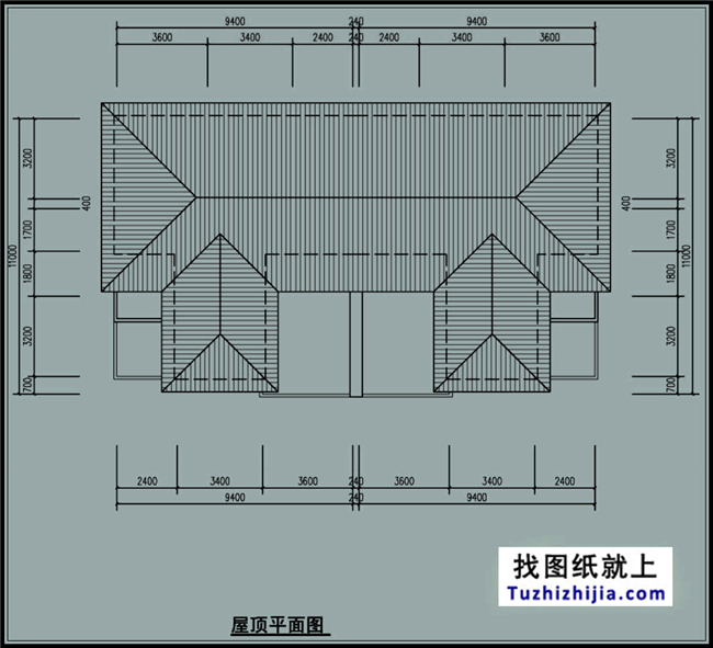 200平方米稳重大气三层双拼别墅建筑设计图纸,19.04米*11.0米