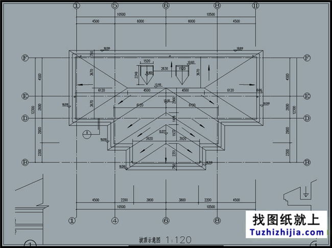 275平方米新农村双拼楼中楼户型别墅设计图纸及效果图,21X14米