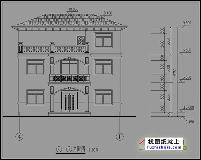 最新三层农村别墅设计图纸