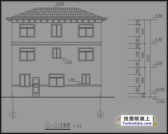 最新三层农村别墅设计图纸
