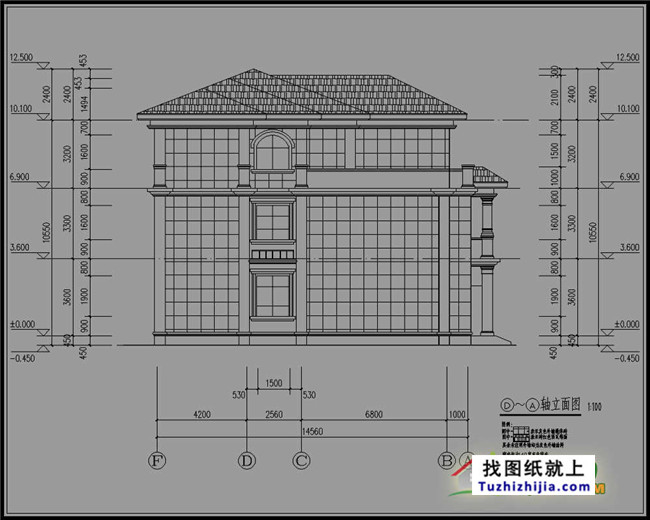 最新欧式三层别墅设计图纸